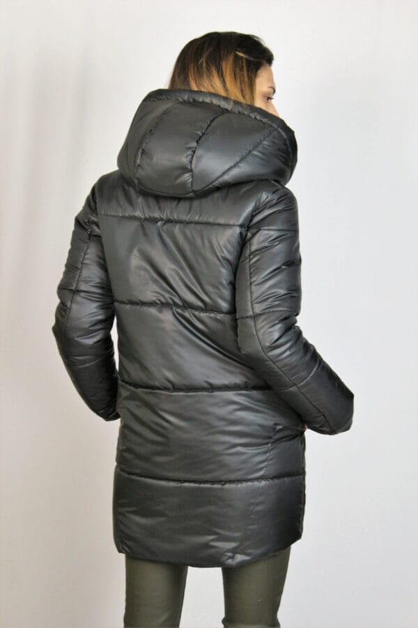 Ватирано яке черно 2 - Image 11