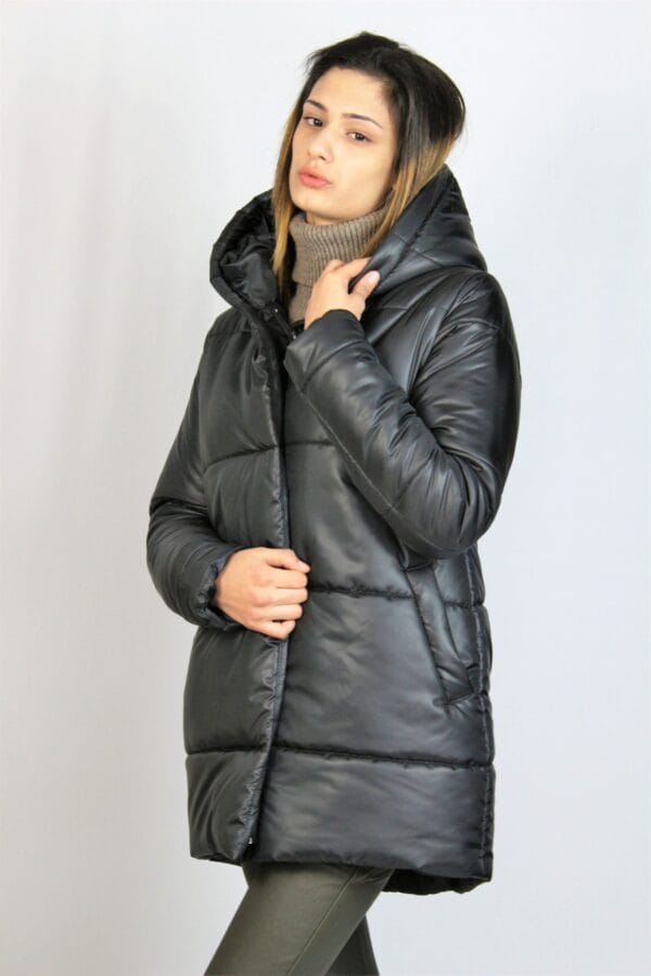 Ватирано яке черно 2 - Image 8