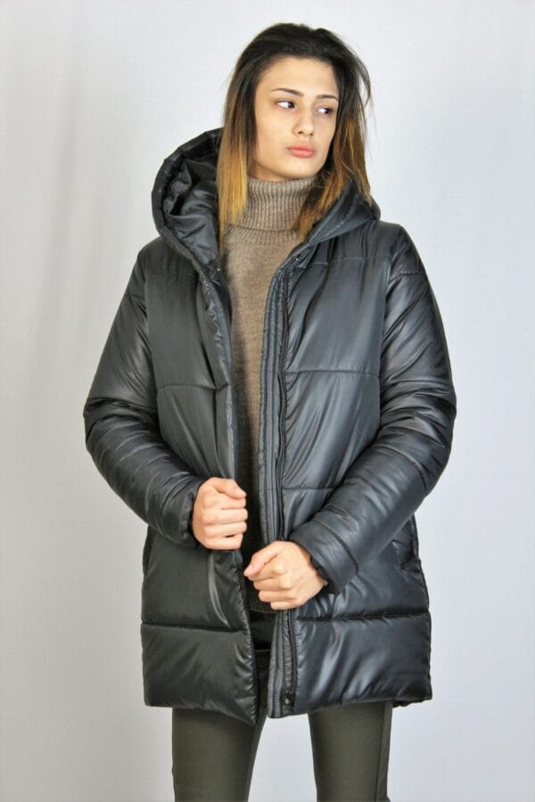 Ватирано яке черно 2 - Image 7