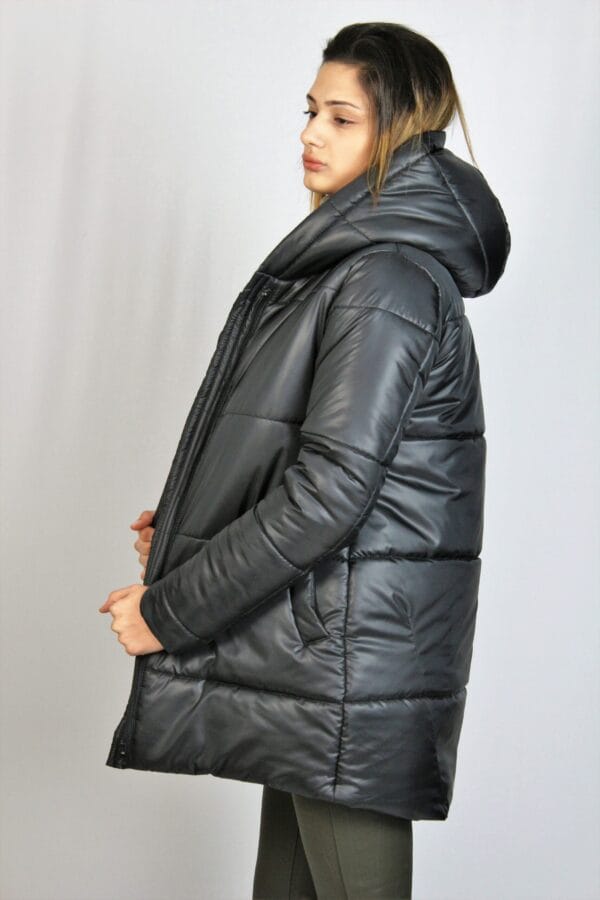 Ватирано яке черно 2 - Image 10