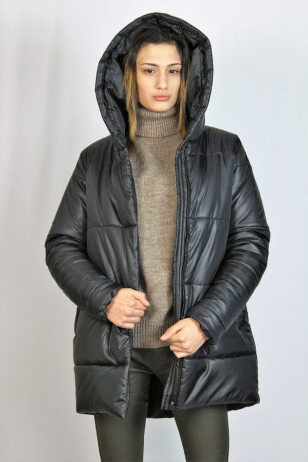 Ватирано яке черно 2 - Image 5