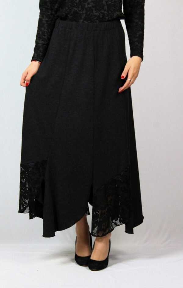 Дълга пола комбинирана с дантела - Image 4