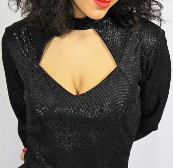 Рокля Блясък с деколте - Image 3