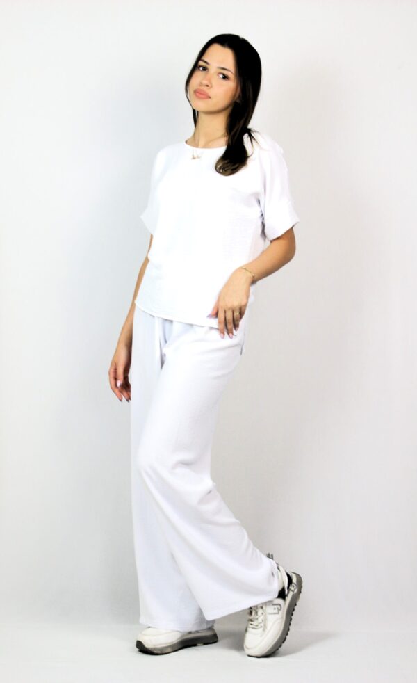 Широк панталон бял - Image 6