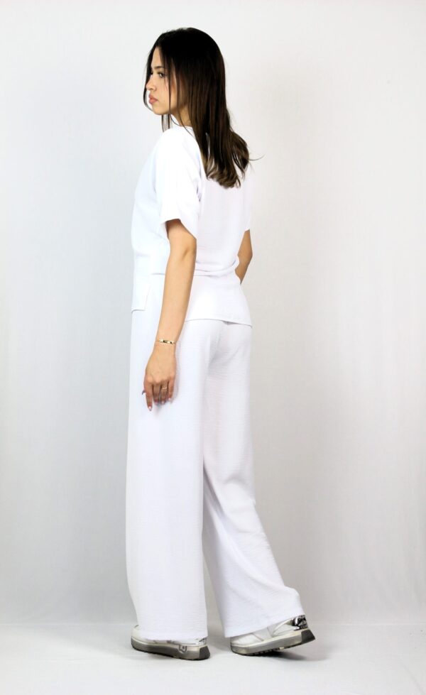 Широк панталон бял - Image 7