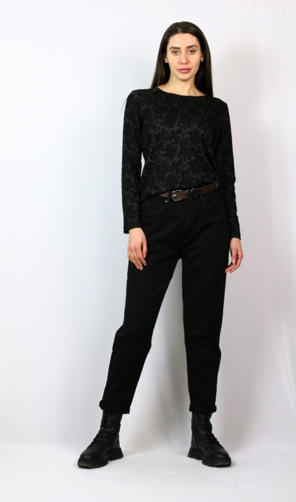 Дънки черни с колан - Image 5