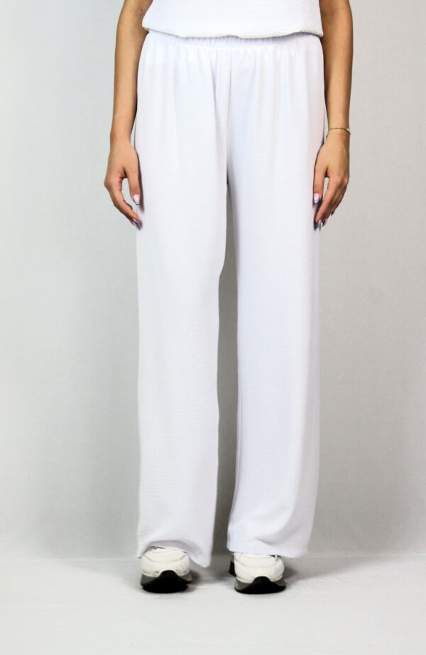 Широк панталон бял - Image 5