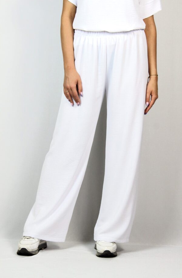 Широк панталон бял - Image 3