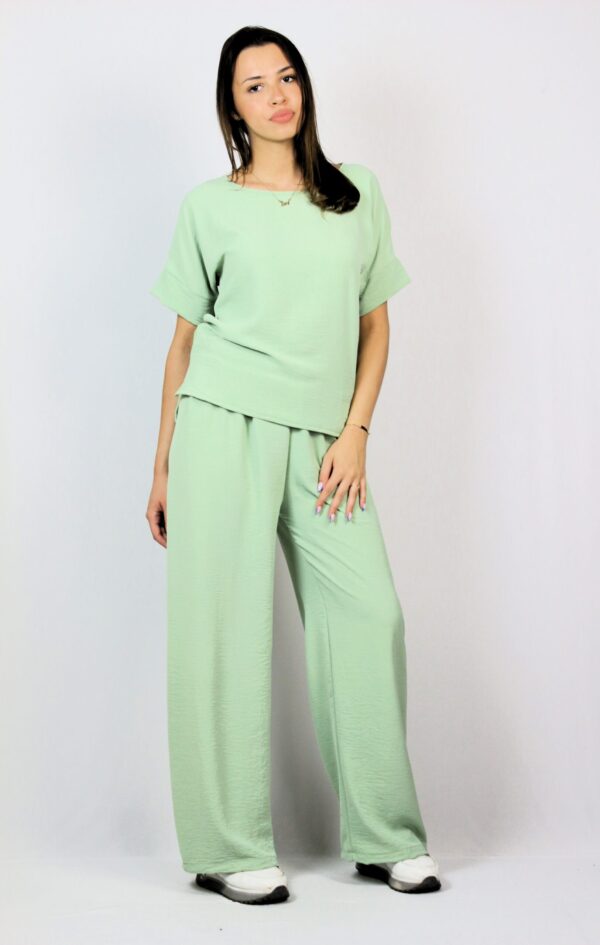 Блуза с паднал ръкав резеда - Image 7