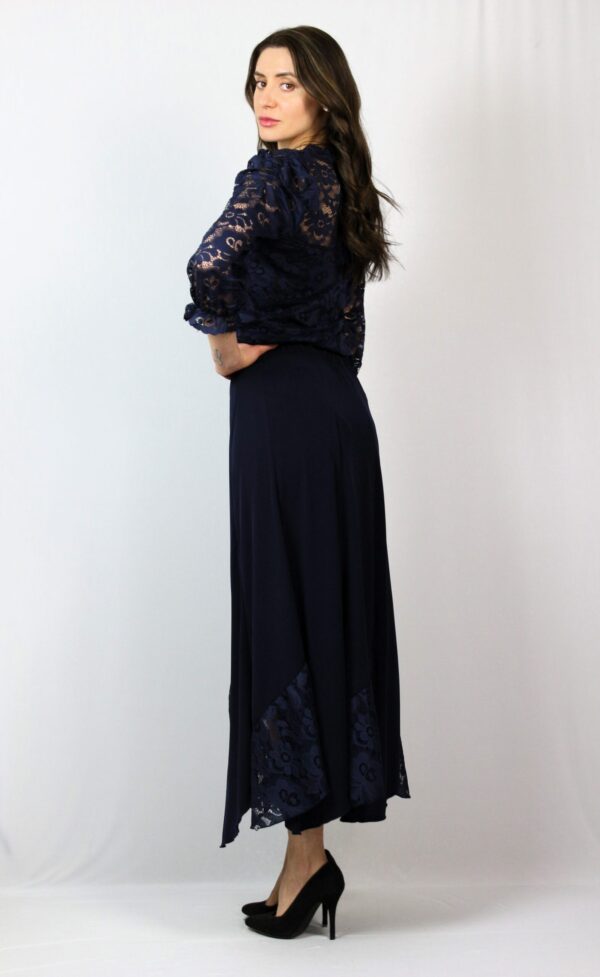 Дълга пола тъмно синя - Image 8