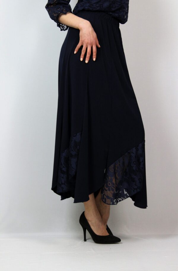 Дълга пола тъмно синя - Image 5