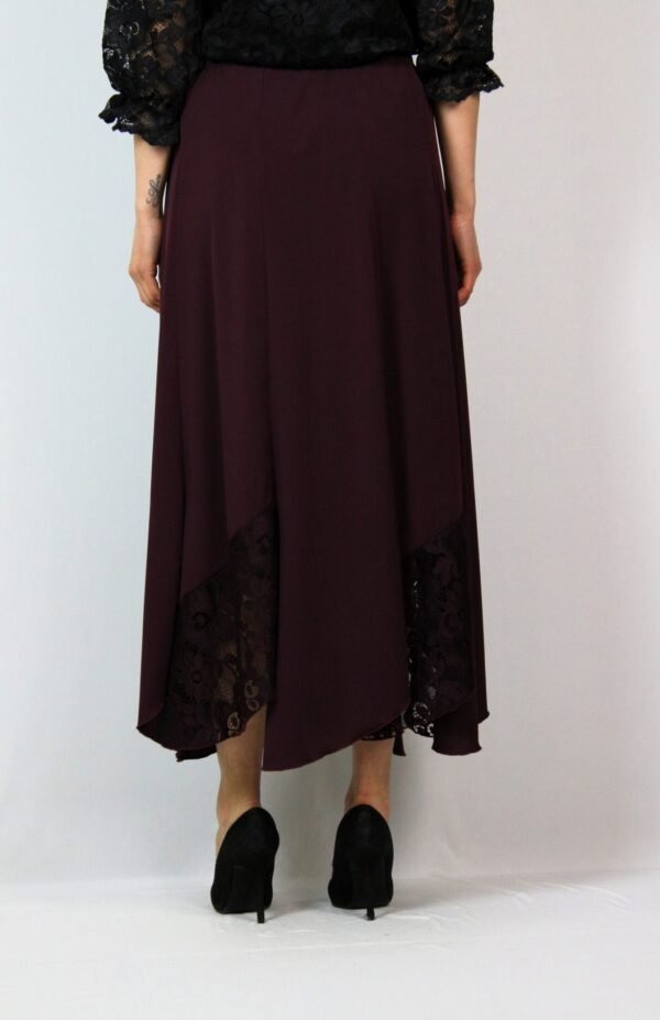 Дълга пола бургунд - Image 4