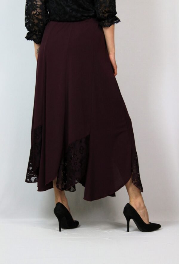 Дълга пола бургунд - Image 3