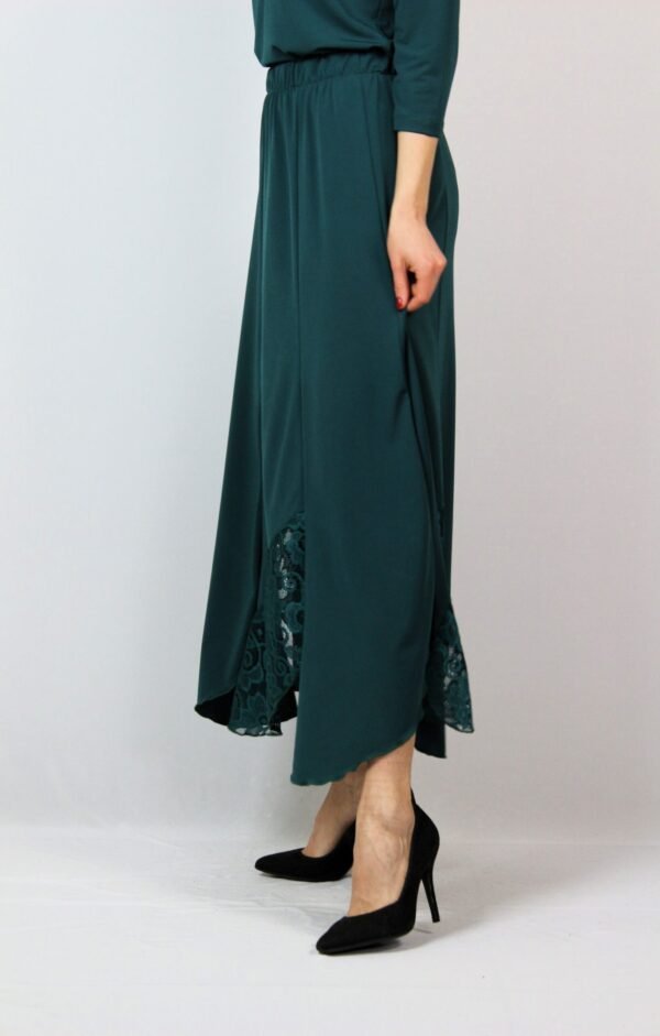 Дълга пола маслено зелена - Image 4