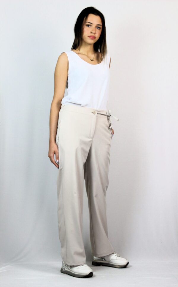 Свободен панталон бежов - Image 3