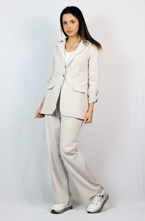 Свободен панталон бежов - Image 9