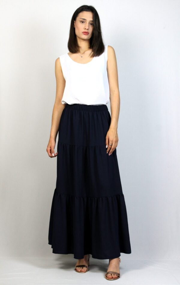 Пола волани тъмносиня - Image 4