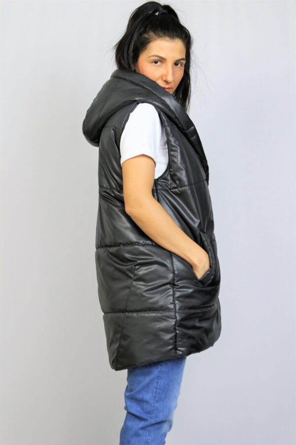 Ватиран елек черен - Image 6