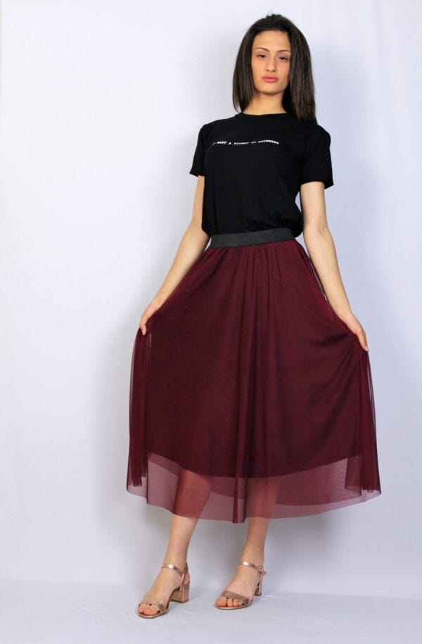 Пола тюл бордо - Image 7