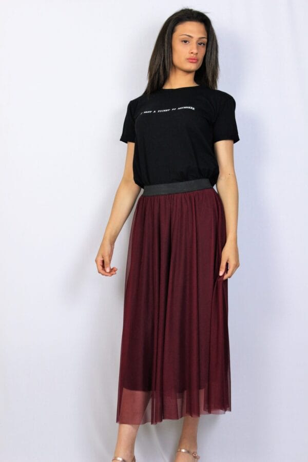 Пола тюл бордо - Image 6