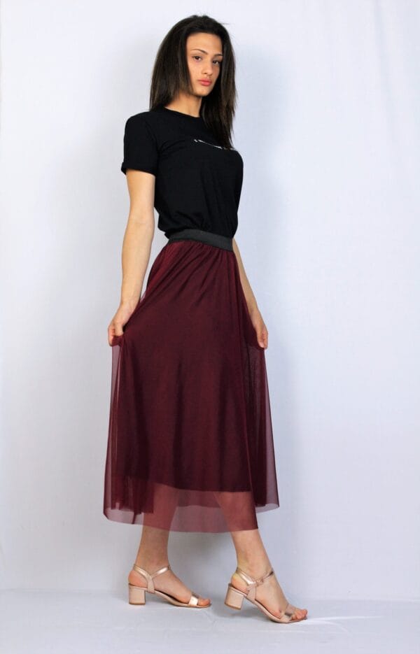 Пола тюл бордо - Image 8