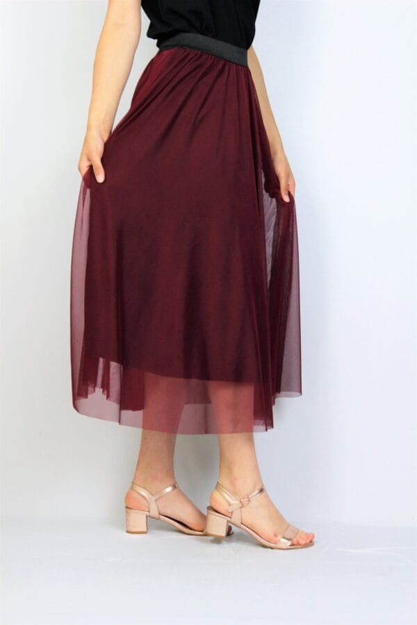 Пола тюл бордо - Image 5