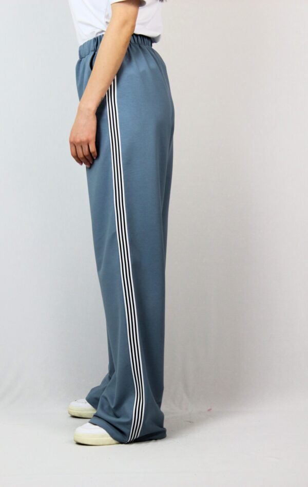 Спортен панталон с ивици 03 син - Image 6