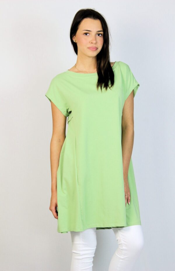 Туника -Рокля памук резеда - Image 4