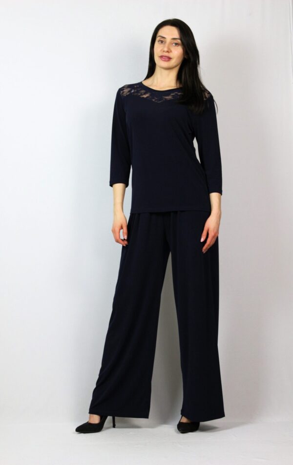 Свободен панталон тъмносин - Image 7