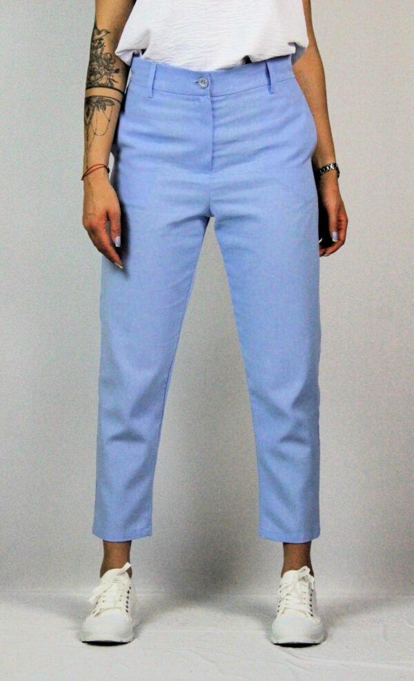 Панталон лен светлосин 02 - Image 7