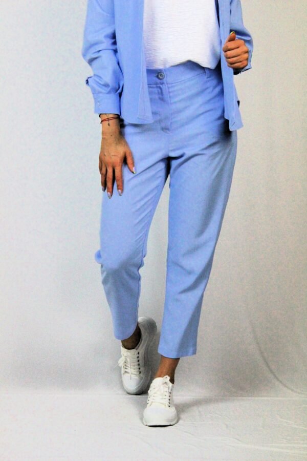 Панталон лен светлосин 02 - Image 8