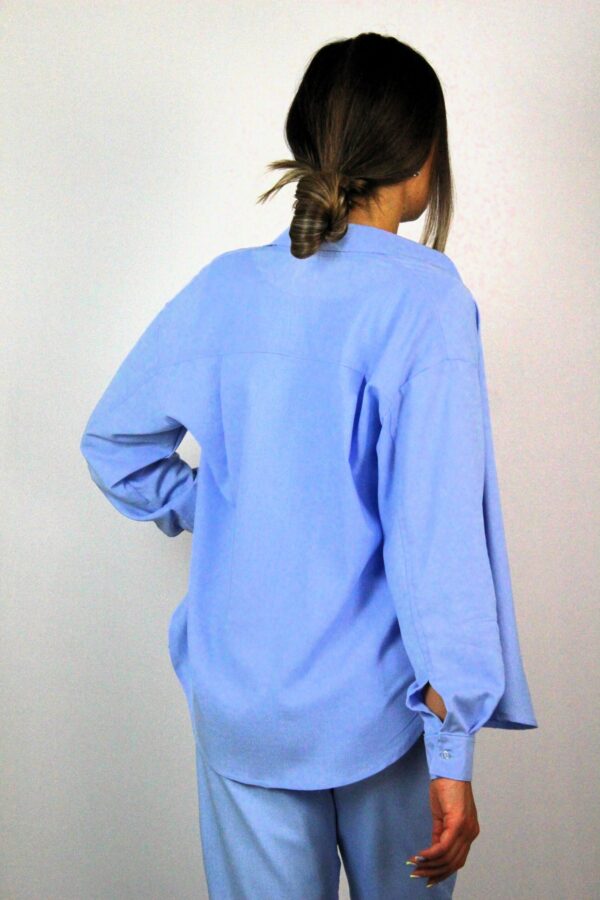 Риза лен светлосиня - Image 4
