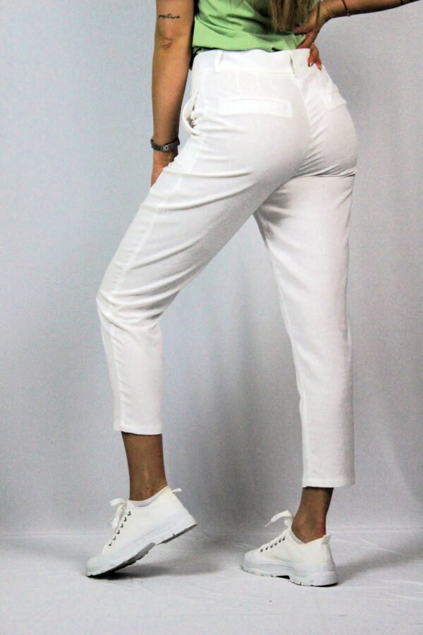 Панталон лен бял 02 - Image 6