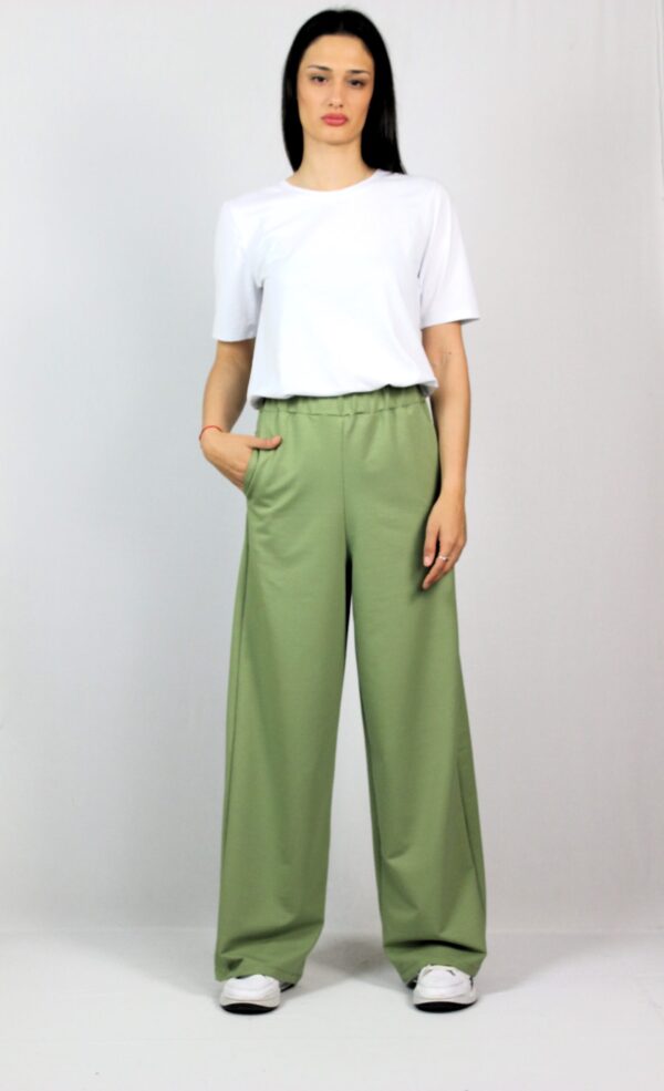 Панталон разкроен зелен - Image 7