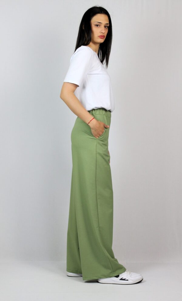 Панталон разкроен зелен - Image 6