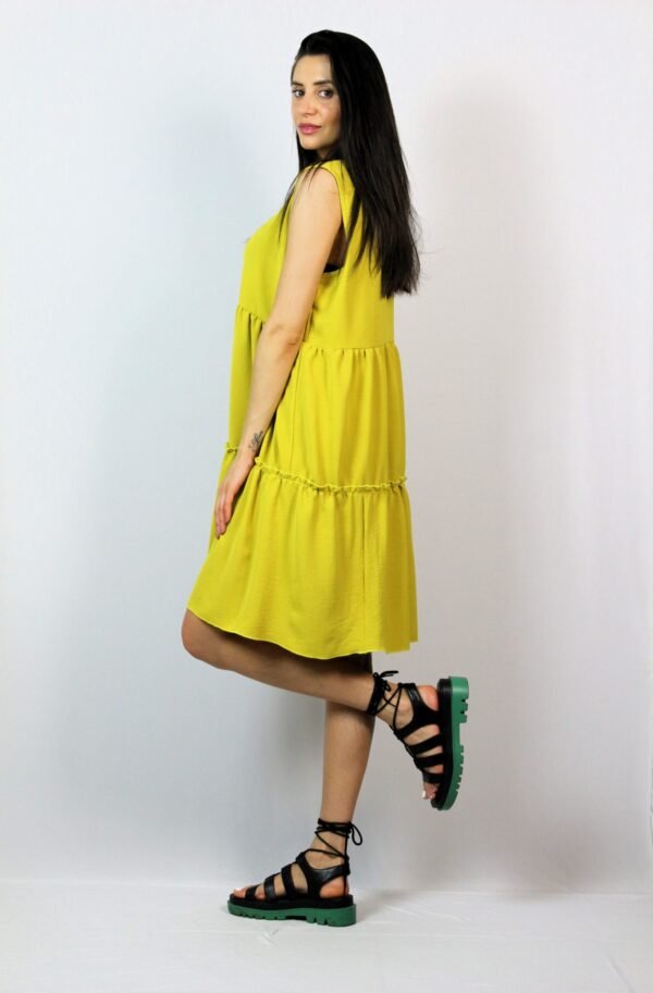 Рокля волани жълта - Image 3