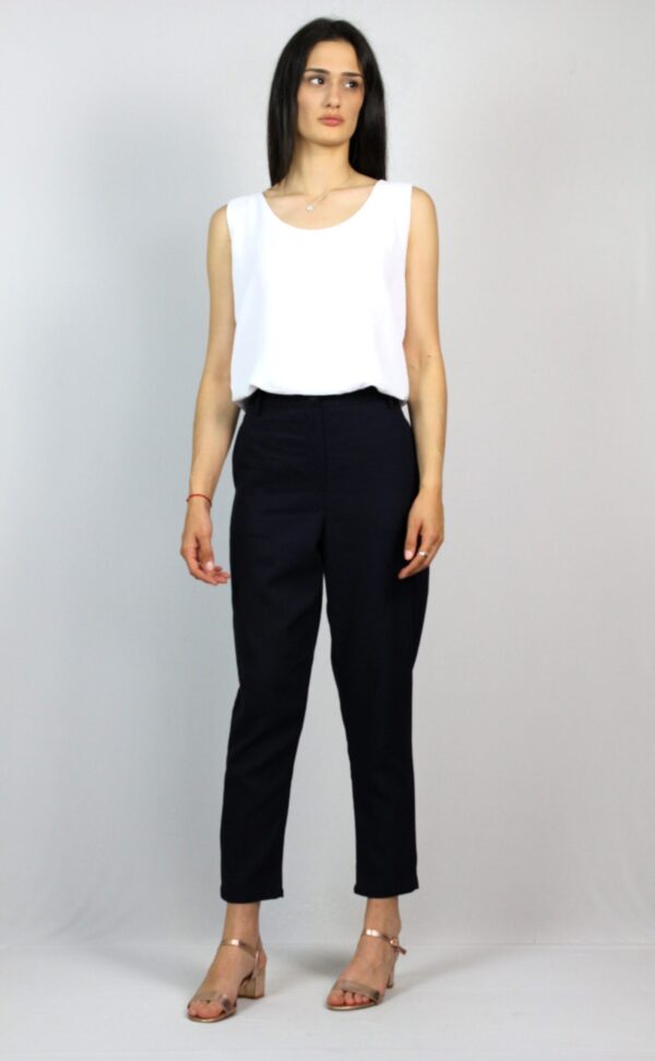 Панталон лен тъмно син 02 - Image 7