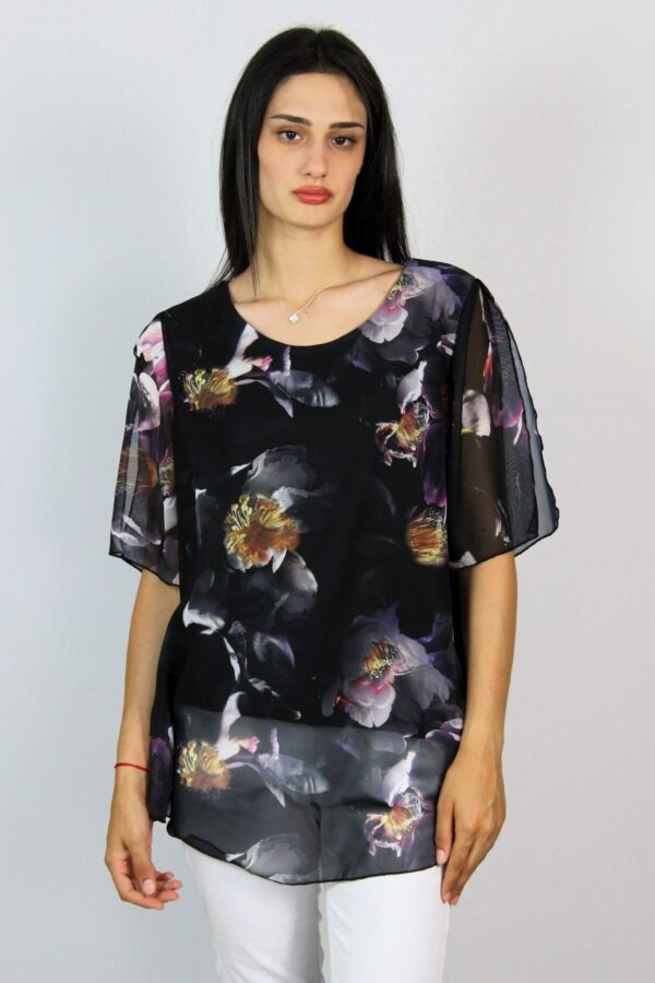 Туника шифон с цепнат ръкав 02 - Image 7