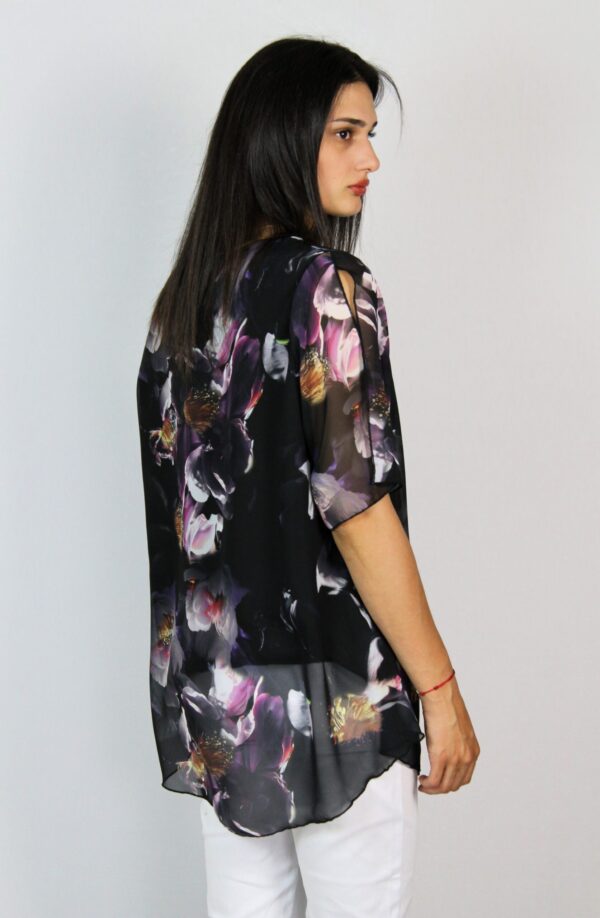 Туника шифон с цепнат ръкав 02 - Image 3