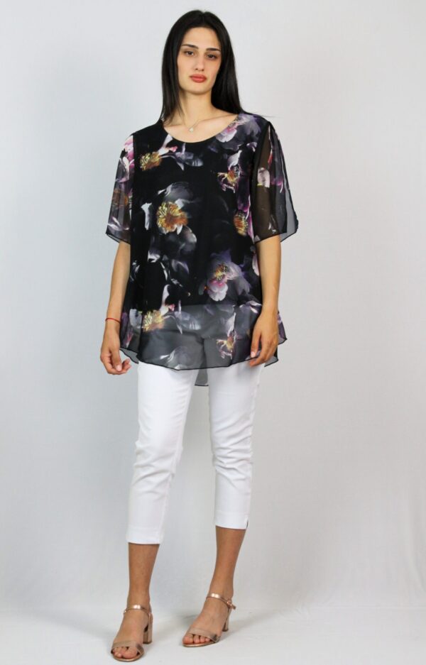 Туника шифон с цепнат ръкав 02 - Image 5