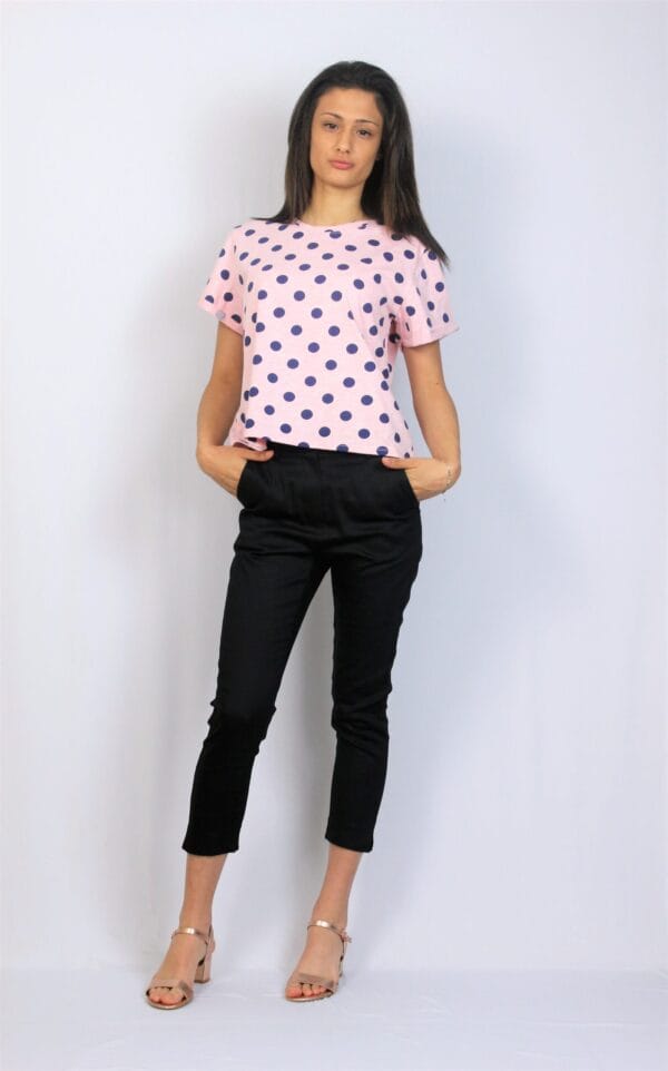 Панталон с цепки черен - Image 5