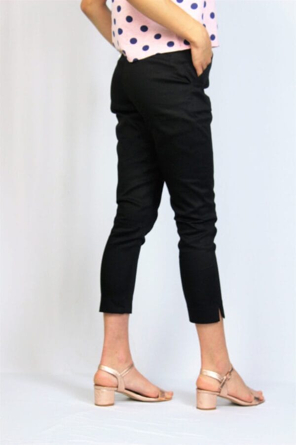 Панталон с цепки черен - Image 4