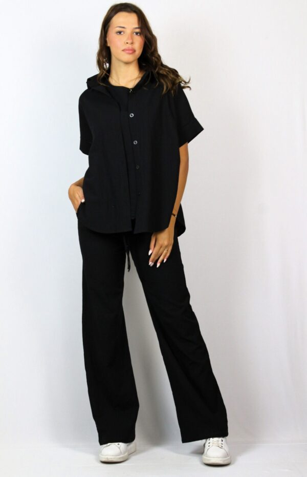 Панталон памук черен 03 - Image 9