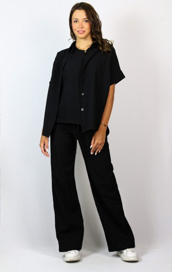 Панталон памук черен 03 - Image 7