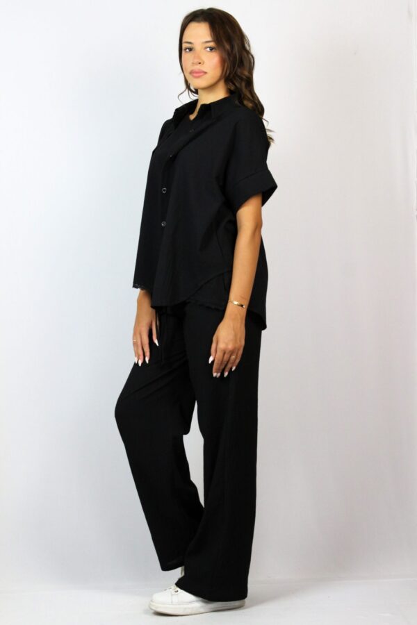 Панталон памук черен 03 - Image 6