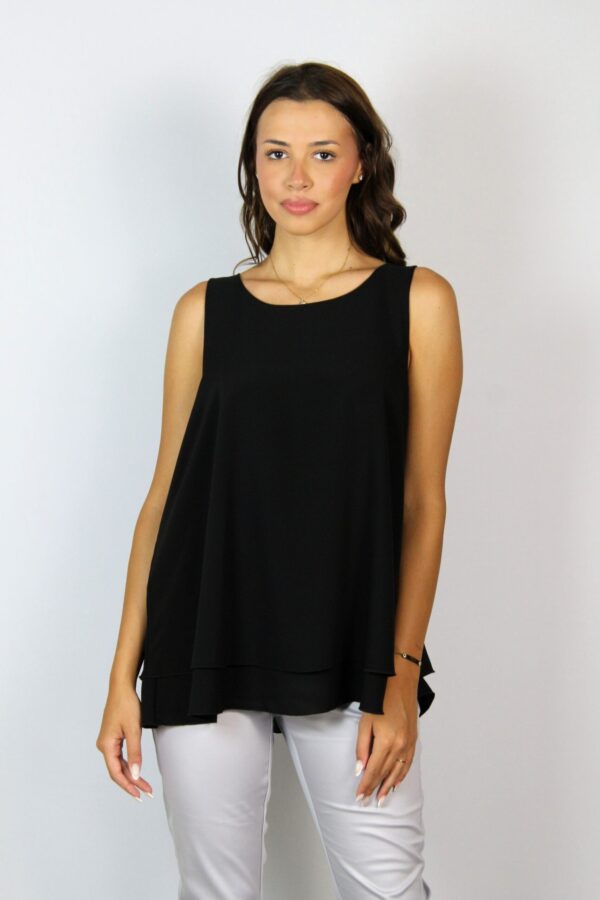 Туника потник разкроена черна - Image 5