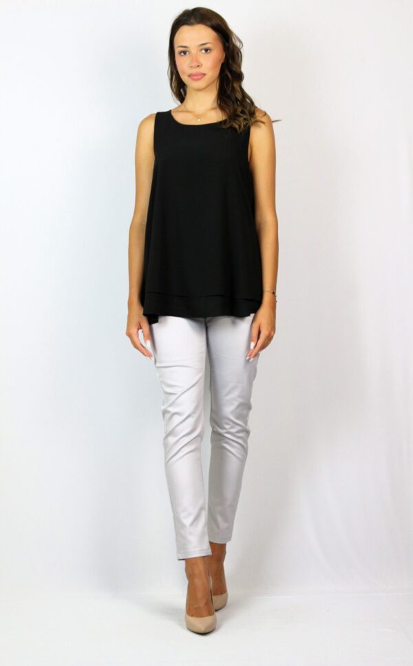 Туника потник разкроена черна - Image 4