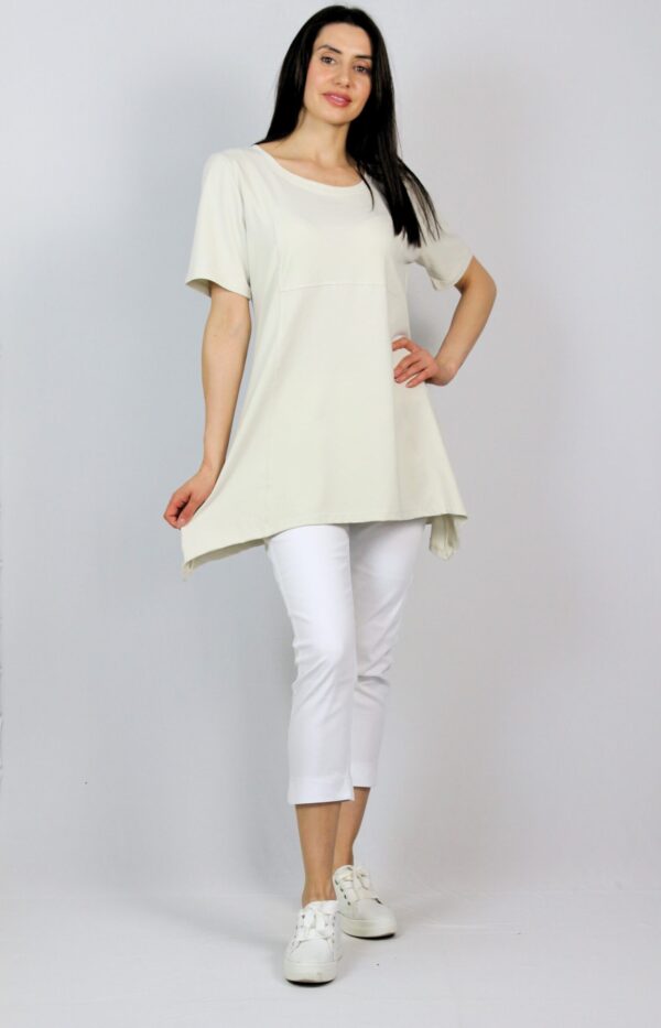 Асиметрична туника с къс ръкав 01 - Image 6