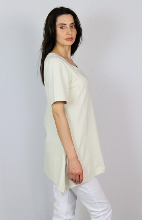 Асиметрична туника с къс ръкав 01 - Image 4