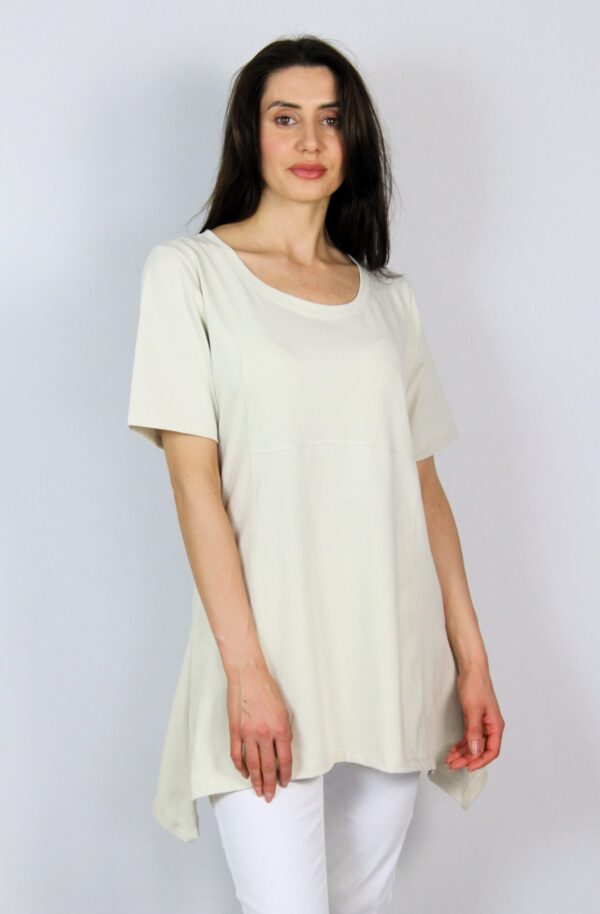 Асиметрична туника с къс ръкав 01 - Image 5